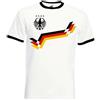 NIMAMA Maglietta da uomo in stile retrò, da calcio, colore bianco, M