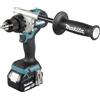 Makita Trapano avvitatore a batteria DDF492RTJ 18 V 5,0 Ah agli ioni di litio, senza spazzole, 2 batterie, caricatore rapido, protezione da polvere e acqua, trapano professionale in valigetta MAKPAC
