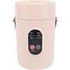 Garsent Pentola Calda Elettrica con Vaporiera, Mini Fornello da Viaggio Portatile, Padella Elettrica Multifunzionale Antiaderente per Friggere/Stufato/Vapore, per Ramen (Spina europea