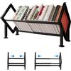 Ayicheyl Scrivania Scaffale Libri Piccola Libreria, Retrattile Porta Libri Metallico Mini Librerie, Desk Shelf Salvaspazio Biblioteca per Le Scrivanie Dei Bambini, Gli Uffici, I Soggiorni (Nero)
