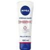 NIVEA (BEIERSDORF SpA) Nivea Crema Mani Riparatrice 3in1 100 ml, Crema mani secche e screpolate con Dexpanthenolo idratante
