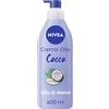 NIVEA (BEIERSDORF SpA) Nivea Crema-Olio Cocco & Olio di Monoi 400 ml, Crema corpo idratante 48h e profumata