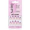 Nail HQ Almond Purple French 24 pz