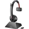 POLY Savi 8210 Cuffie Wireless DECT Bluetooth per Ufficio Auricolare Singolo Nero