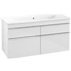 Villeroy & Boch Venticello mobile con lavabo, 4 scomparti estraibili, 4104CJ01+A92901DH, Venticello [Mobili da Bagno > Mobili con Lavabo Integrato]