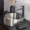neoro n40 lavabo da appoggio Ø 40 A: 12 cm, BN0734BS, n40 acciaio inox spazzolato [Lavabi > Lavabi da Appoggio]
