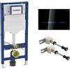 Geberit Duofix elemento di montaggio per WC a A: 112 cm, placca di azionamento elettr. Sigma80, accessori di montaggio e il collegamento, 111300006+116090SG6#SET, Duofix; Sigma80 [Elementi ad Incasso > Elementi Incasso per WC]