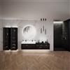 neoro n80 fumo - Bagno di design con mobili da bagno e specchio, doccia e rubinetteria, Bad-des-Monats-Set8, [Mobili da Bagno > Set Mobili da Bagno]