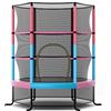 FANTASK Trampolino con rete di sicurezza, trampolino da giardino fino a 135 kg, diametro 165 cm, per interni ed esterni, per bambini dai 3 anni in su
