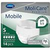 MoliCare Premium Mobile 5 Gocce Taglia L, Mutandine Monouso Assorbenti per Donne e Uomini con Incontinenza Moderata, Protezione contro le Perdite, Delicata sulla Pelle, 14 pz