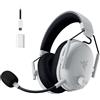 Razer BlackShark V3 Pro - Cuffie wireless ANC da esport - Cancellazione attiva - Driver 50mm - Microfono HyperClear rimovibile - Wireless 2,4 GHz & Bluetooth - FPS - PC/Mac | Bianco