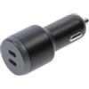 OtterBox Caricatore auto Doppia porta USB-C 65W, carica Fast Charge per Smartphone e Tablet, robusto, ultra durevole, Nero