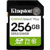Kingston Canvas Select Plus Scheda di memoria SD 256GB SDXC Gen3 150MB/s C10 UHS-I U1 V10 - SDS3/256GB