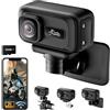 SecuraLen Dashcam Moto 2K WiFi 120° IP65, con G-Sensor e Alimentazione Diretta