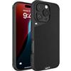 Mous Cover per iPhone 16 Pro Max Case MagSafe Compatibile - Limitless 6.0 - Pelle Nera - Custodia Protettiva Antishock