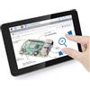 Freenove 7 Inch Touch Display for Raspberry Pi 5 4 B 3 B+ A+, 800x480 Pixel IPS Monitor, 5-Point Capacitive Touchscreen, Driver-Free MIPI DSI Port