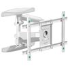ONKRON Braccio TV per Schermo 40 - 75 con Peso fino a 45,5 kg, Porta TV da Parete VESA 200x100-600x400 mm, Supporto televisore a Muro Girevole e Inclinabile, Braccio Televisore, Bianco M6L-W