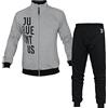 JUVENTUS Sicem Original Intimo Pigiama Cotone Uomo Adulto Full Zip Ufficiale (Grigio, L)