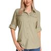 Jogwits Camicia da Safari a Maniche Lunghe da Donna - Tessuto Traspirante ad Asciugatura Rapida - Protezione Solare UPF - Ideale per Pesca, Escursionismo, Trekking, Campeggio e Viaggi