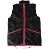 Dingo Waldemar Rutkowski Gilet da Dog Trainer con 2 Tasche con Zip, 2 Aperte, Cappuccio, Regolabile, Aderente, Impermeabile, Nero con Bordo Rosa - Taglia S (16420)