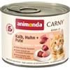 animonda Carny Kitten, cibo umido per gatti, Vitello, Pollame + Tacchino 12 x 200 g