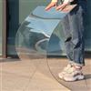 SANJIAOJIA Lastre di Coperture in Policarbonato Trasparente,Foglio di Plastica Acrilica,Pannello Ricambio,Pensilina Tettoia per Giardino Serra,Finestre,Copertura per Patio,Pioggia Anti-UV (0.8x1m)