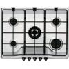 Rex piano cottura px 750uv inox 4f+trip 70cm.4 fuochi + 1 tripla corona.accen...