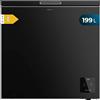 Cecotec Congelatore Orizzontale 199 L Bolero Coolmarket Chest 199 Black E. Finitura nera, altezza 83,5 cm, compressore inverter plus e modalità Fast Freezing