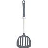 KitchenCraft Professional Paletta Forata per Fritti in Nylon con Testa Arrotondata e Impugnatura Morbida, 36 cm, Colore Grigio/Argento, 36 x 10,5 x 3 cm
