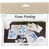 Creativ Mini Craft Kit Foam Printing, white, off white, 1 pack