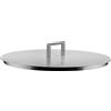 Alessi Convivio DC200/28 - Coperchio di Design, in Acciaio Inossidabile 18/10, con Pomolo in Acciaio e Rivestimento in PVD, 28 cm, Satinato