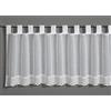 Gardinia Sehlbach Tenda bistrot effetto naturale con orlo all'uncinetto, Bianco, 140 x 48 cm, Effetto naturale, Pizzo all'uncinetto, Opaca, Traslucida, Certificato Oeko-Tex, Montaggio semplice