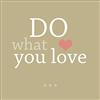 Pro-Art-Bilderpalette PRO-Art gla995a - Dipinto murale Do What You Love, Arte su Vetro, 30 x 30 cm