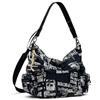 Desigual BAG_NEWSPAPER ARICA, 2000 BLACK, U