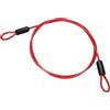 PATIKIL Cavo Acciaio Inossidabile Rivestito Vinile 3/16 Dia Anelli, 5ft (60) Cavo Flessibile Catena Sicurezza Lanyard per Illuminazione Palco Esterna Lucchetti Bagagli, Rosso