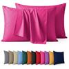 Aspire Homeware Confezione da 2 federe per cuscino, 100% microfibra spazzolata, colore rosa, super morbide, con chiusura a busta (50 x 75 cm)