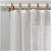 MYSKY HOME 2 tende in lino con passanti per soggiorno, stile bohémien, corte, moderne, 2 pezzi, altezza 160 x larghezza 140 cm, adatta per camerette dei bambini e