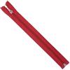 AERZETIX - Set di 10 Cerniere lampo a spirale N°5 25 cm separabili con cursore - in metallo nylon poliestere - colore rosso - per cucito artigianato creazioni tessili