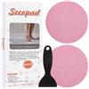 Secopad - Adesivi Antiscivolo per Vasche da Bagno e Docce, Motivo: Piedi (Rosa)