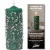 VELAS MARIANO Candela di protezione esoterica artigianale verde 5,5 x 14 cm - Pulizia energetica e contro le cattive energie - Ritualizzata e 100% naturale - Le candele di Mariano