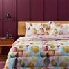 Bassetti Completo Lenzuola Puro Cotone Art. Stray Dot Per Letto Singolo (Rosa)