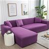 Amsg Copridivano con Penisola Elasticizzato A Sinistra Destra, Copridivano AntiGraffio Gatto Chaise Longue Sofa Cover A Forma di L,N,XL235~300cm