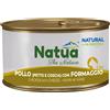 Natua Cat Natural in Broth - Pollo (Petto e Coscia) con Formaggio - 85 gr