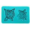 Graziano, Stampo Silicone 2 Rose Eleganti 8.5x5.5cm - Alimentare, Per Pasta Zucchero, Dettagli Realistici