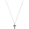 Emporio Armani Collana da uomo in acciaio inossidabile con chiusura a moschettone, Nebbia Argento