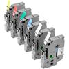 VEVOR Nastro per Etichette, 6 Pezzi, Ricariche per Etichettatrice Colorate 12 mm, per Vari Tipi di Brother P-Touch, Sostituzione per Letra Tag TZe-131, TZe-231, TZe-431, TZe-531, TZe-631, TZe-731
