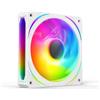 TZMRIT Prism GEN5 ARGB Case Fan White 120 mm, effetto RGB sfaccettato 5 V, 3 pin, specchio PWM sincronizzabile, adatto per computer e radiatore liquido