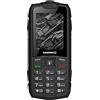 Hammer H Rock Outdoor Cellulare con bottoni senza contratto, display a colori da 2,4, robusto, Mega batteria 1800 mAh, impermeabile (IP68), resistente agli urti, cellulare, torcia, Dual SIM, Black
