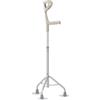 REMEDIA ONE - Bastone per Anziani Tripode con Manico Chiuso e Impugnatura Anatomica - Bastone Tre Piedi per Anziani con Puntali Antiscivolo - Tripode Alluminio (appoggio antibrachiale)
