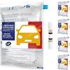 ACE Etilometro monouso con certificato NF - 5 x tester monouso per la Francia - 5 provette alcolometro con palloncini